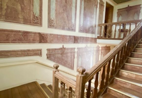 escalier château de la Chauvelière