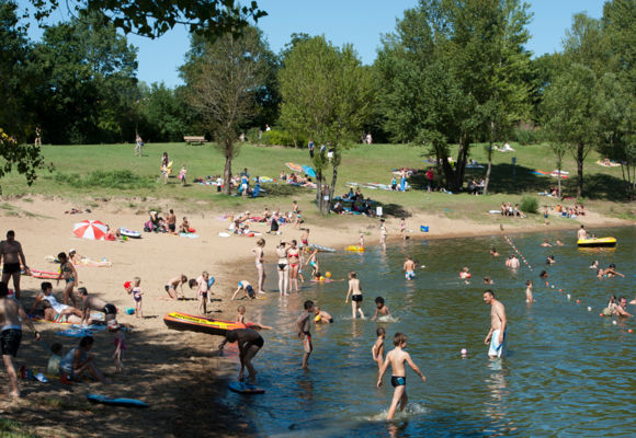 Plage du plan d'eau Oudon