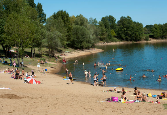 Plage du plan d'eau Oudon