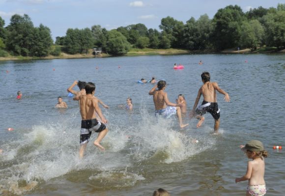 Plage du plan d'eau Oudon