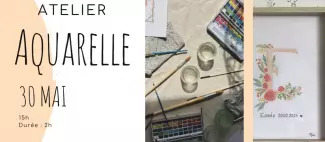 Affiche Atelier Aquarelle - _1