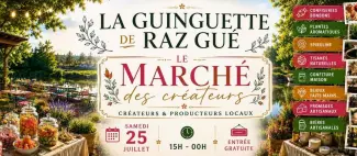 Marché des créateurs à la guinguette de Raz Gué