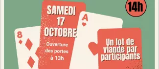 Affiche Concours belote Tiercé 17102026
