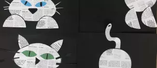 chat recyclé