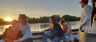 Coucher de soleil sur la Loire