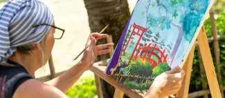 Peintres au Jardin au Parc Oriental Maulévrier_1