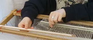 tissage métier de table