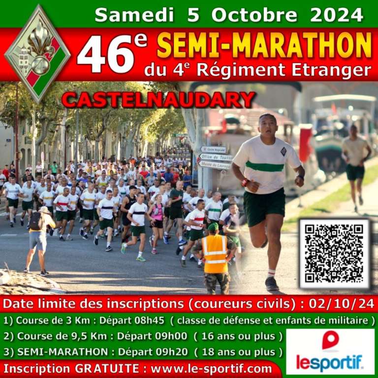 46ème marathon du 4ème régiment étranger