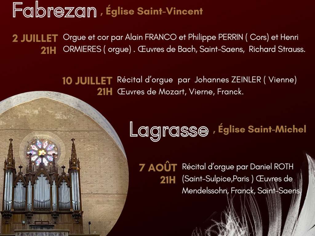 Festival Orgues et Musique en Corbières 2024 