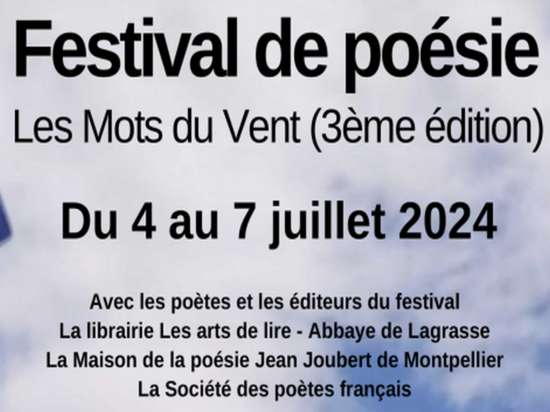FESTIVAL DE POÉSIE : LES MOTS DU VENT - 3ÈME EDITION Du 5 au 7 juil 2024