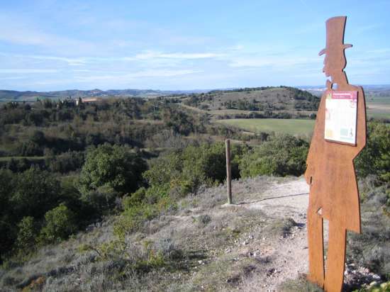 Vue sur la colline de Besplas