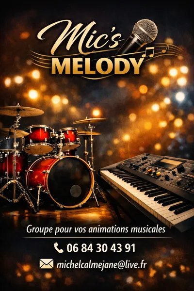 Marché du mardi matin à Laissac : animation musicale avec Mic's Melody