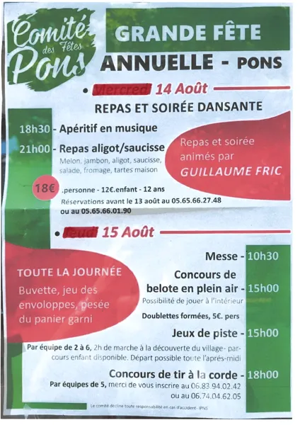 Pons en fête