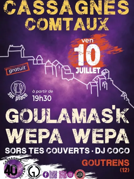 Soirée anniversaire: apéro concert avec Goulamas'K