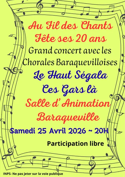 Au fil des Chants fête ses 20 ans