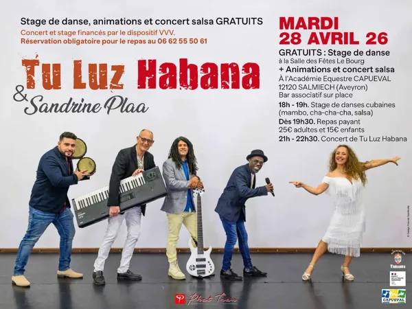 Stage de Danse, animation et concert Salsa