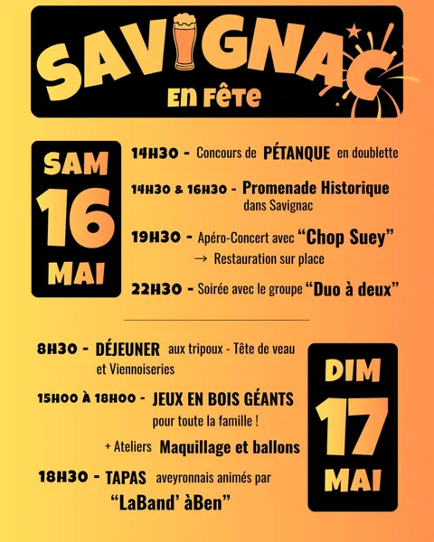 Savignac en fête !