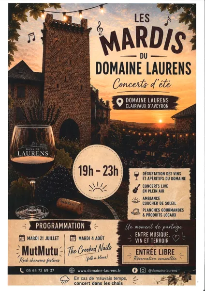 Concert d'été Domaine Laurens
