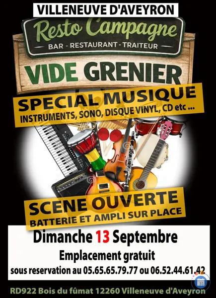 Vide-greniers spécial musique