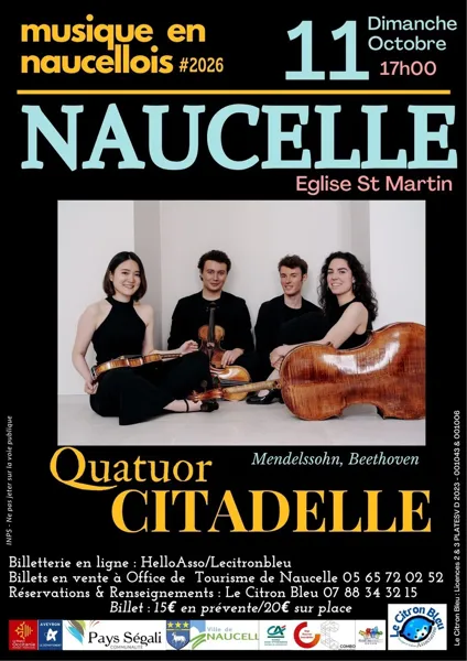 Concert Quatuor Citadelle