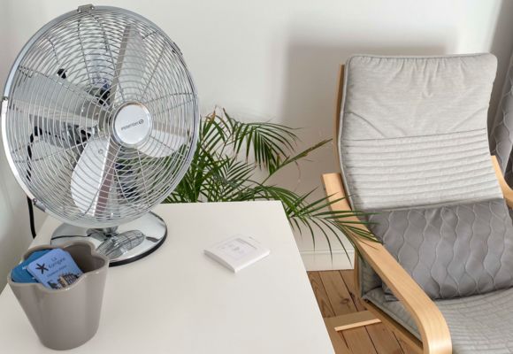 Chambre d'hote la Korrigane_Binic-Etables sur mer_ Hotel_ventilateur commode