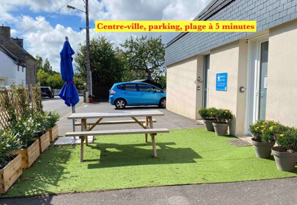 Résidence des 3 îles_Binic-Etables sur mer_Parking vue cote écrit