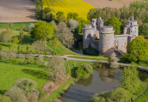 château vue drone