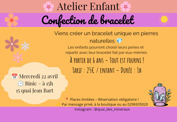 Atelier créatif bracelet office