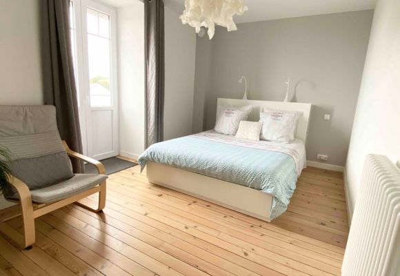 2-La Korrigane Chambre hote Binic Etables sur mer chambre sur parquet