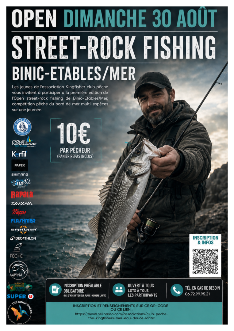 Competition pêche : Open Street-Rock Fishing