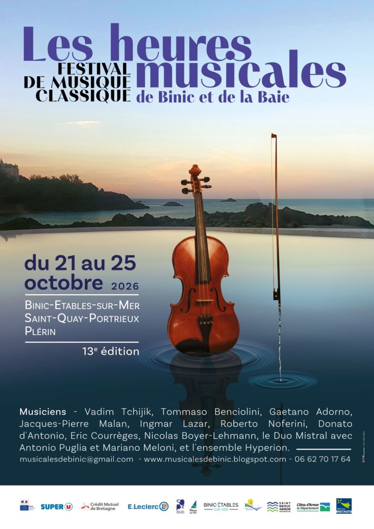 Festival les Heures Musicales de Binic et de la Baie 2026