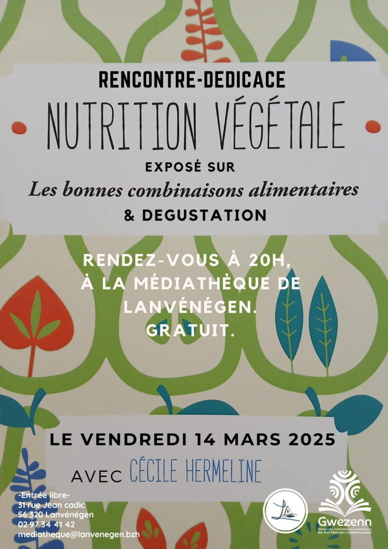 Rencontre-dédicace « Nutrition végétale »