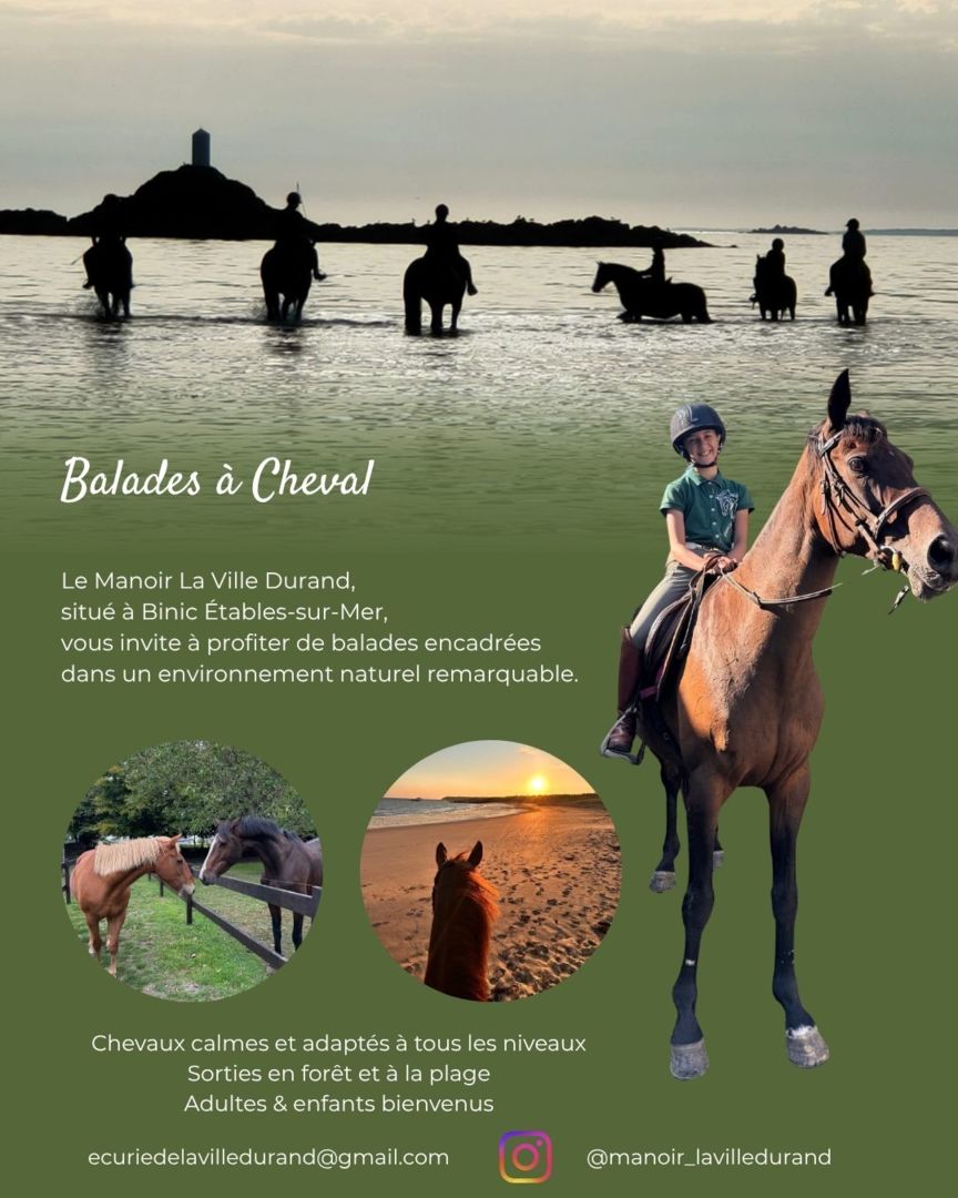 Balade à cheval au départ du Manoir