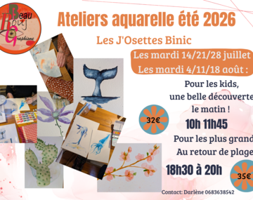 Atelier aquarelle pour les kids