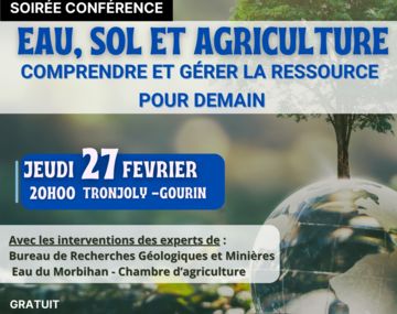 Conférence : eau, sol et agriculture