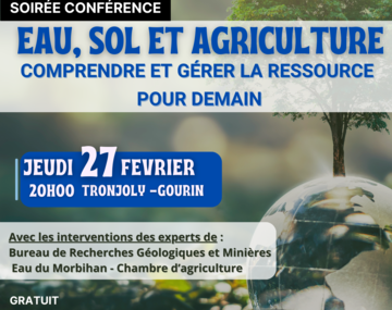 Conférence « eau, sol et agriculture