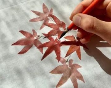 Stage de peinture à l'encre japonaise par Morgane Boullier