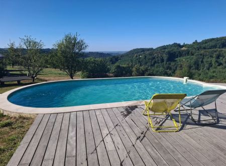Cabanes du paradis piscine