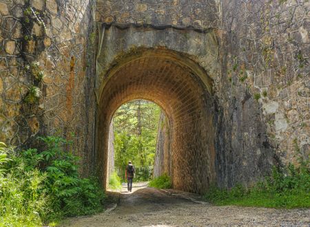 Corrèze Tourisme_GR46_Passage sous la voie ferrée entre Jugeals et Turenne_© David Genestal_juin 2024