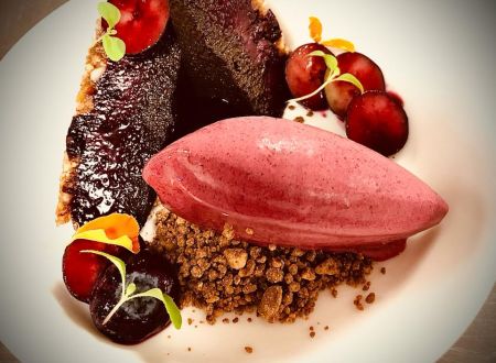 foto dessert blauwbes