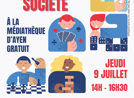 Soirée Jeux De Société Affiche Moderne Bleu Jaune Rouge - 1