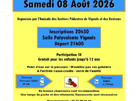 Vignols Rando Nocturne 2026