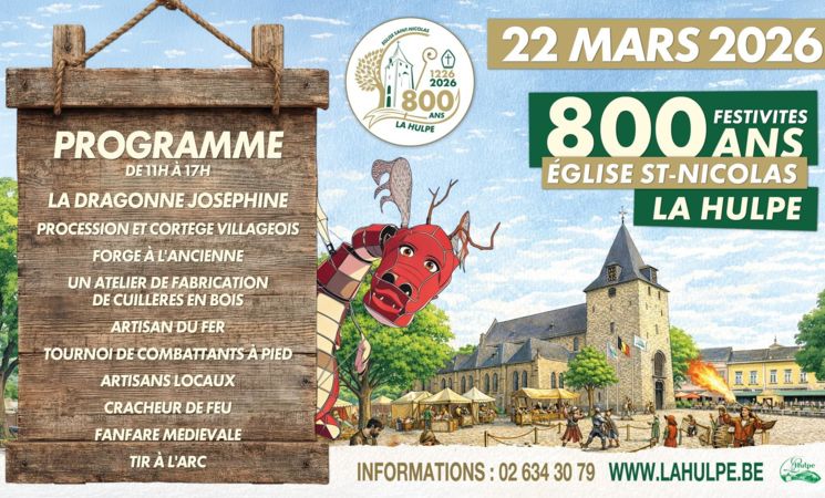 Week-end médiaval de célébrations des 800 ans de l'église Saint-Nicolas