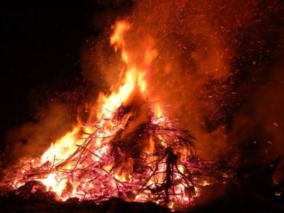 Chastre bonfire