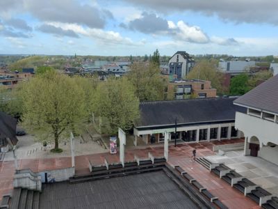 Rondleiding - Louvain-la-Neuve van bovenaf gezien