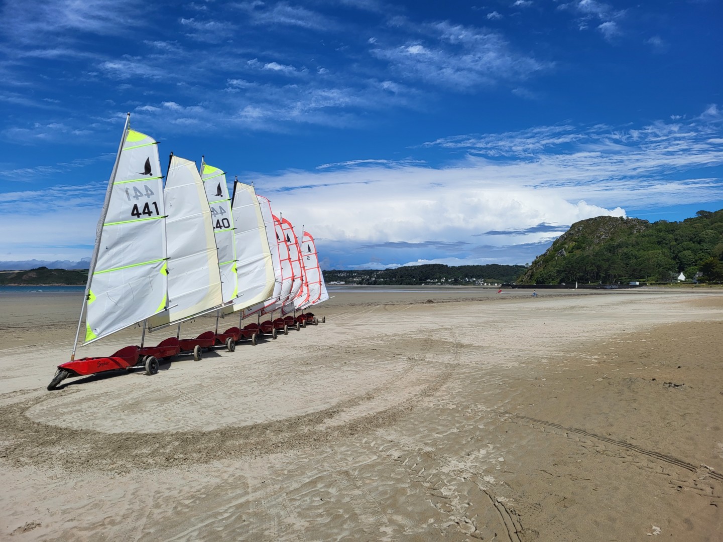 Char à voile plage de Saint-Michel