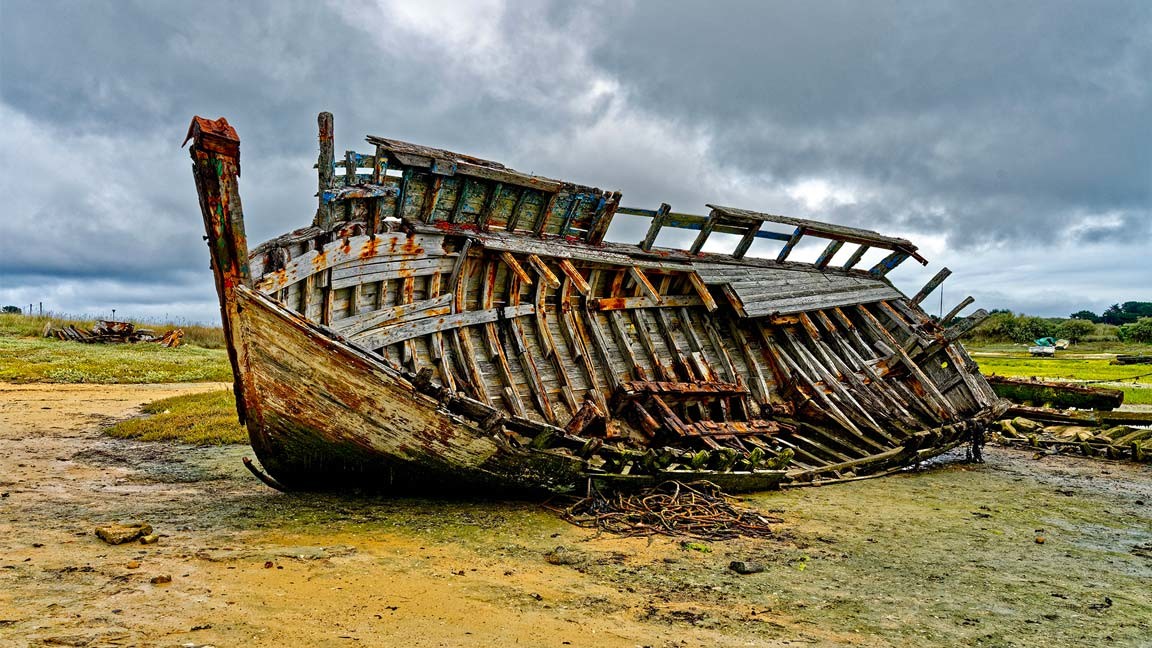 Cimetire  bateaux de Beg Ar Vilin | Plougrescant | Ctes d'Armor