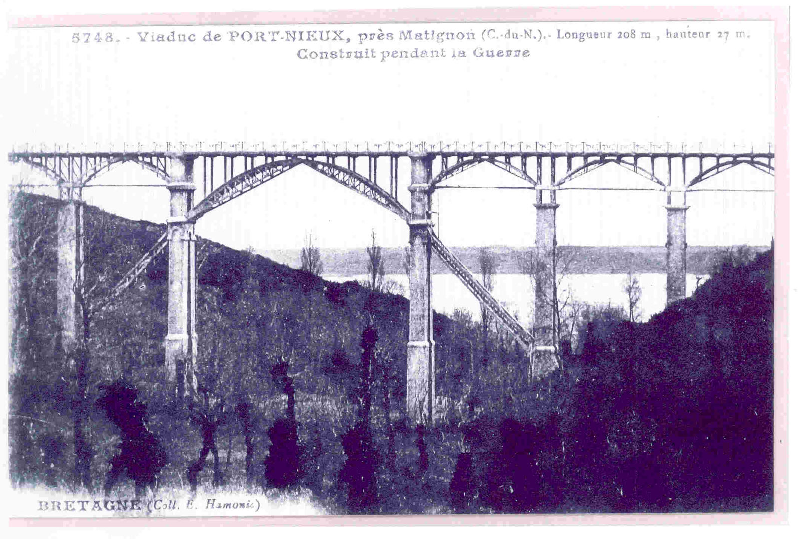 Photo ancienne du viaduc de Port-Nieux