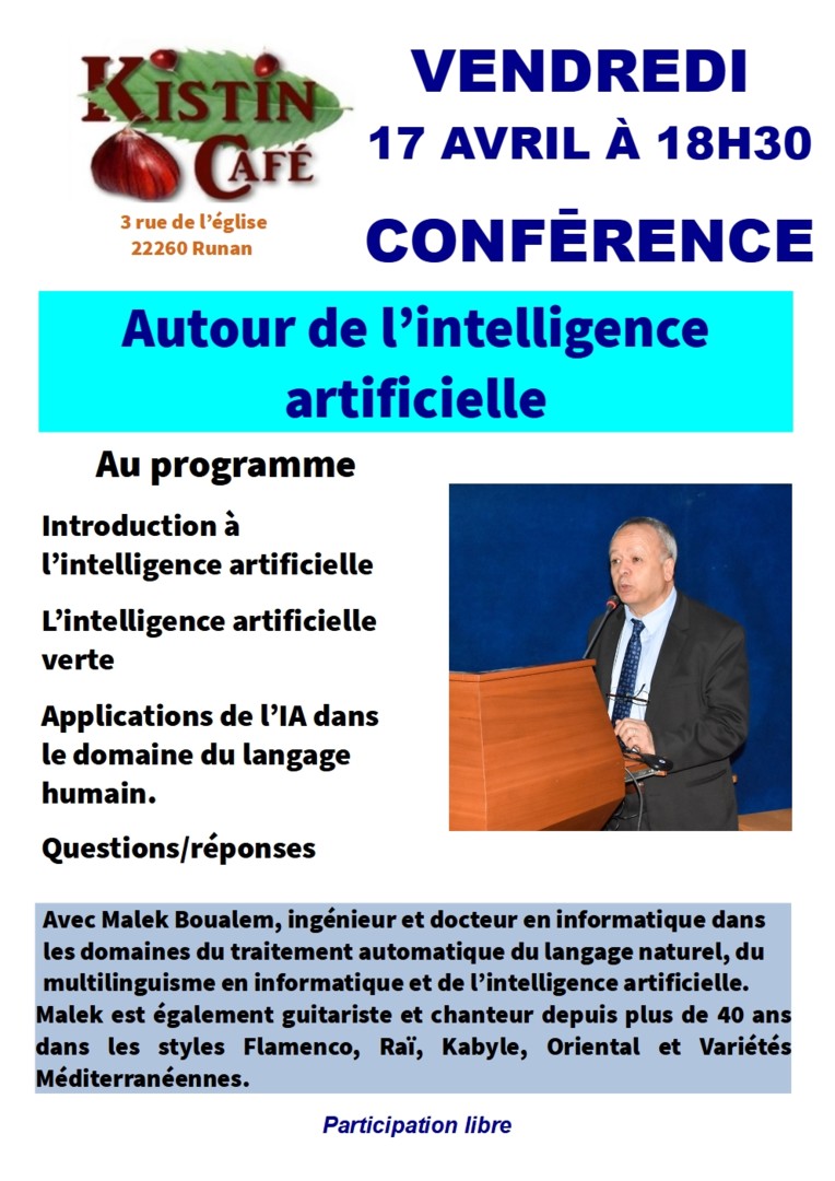 17 avril Conférence Malek Boualem