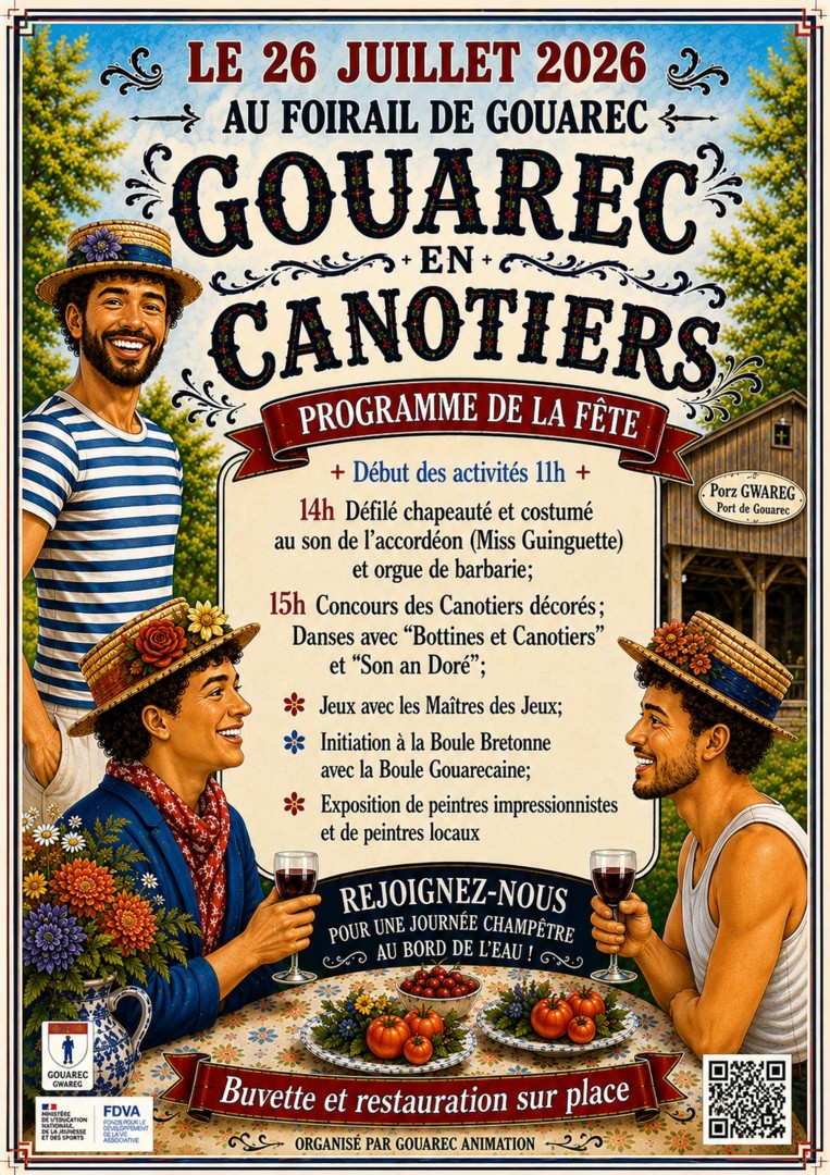 Les canotiers gouarec 26 juillet